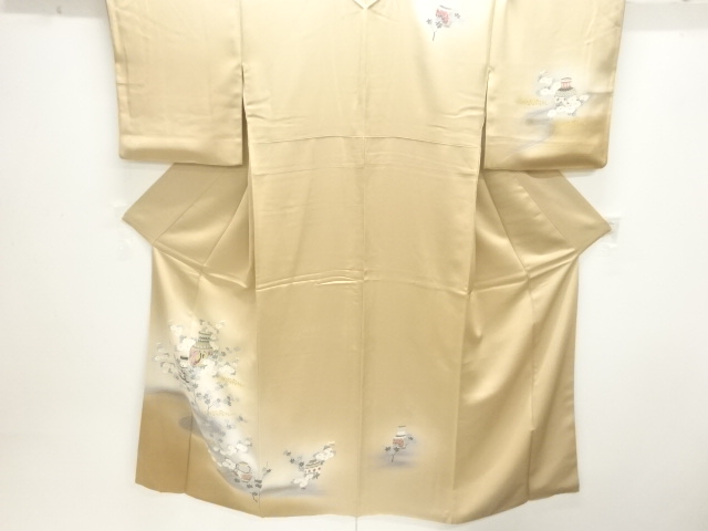 流水に壺模様訪問着